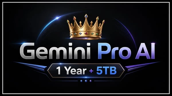 95% OFF | Gemini Pro AI 1 Year + 5 TB Storage | Personal Upgrade